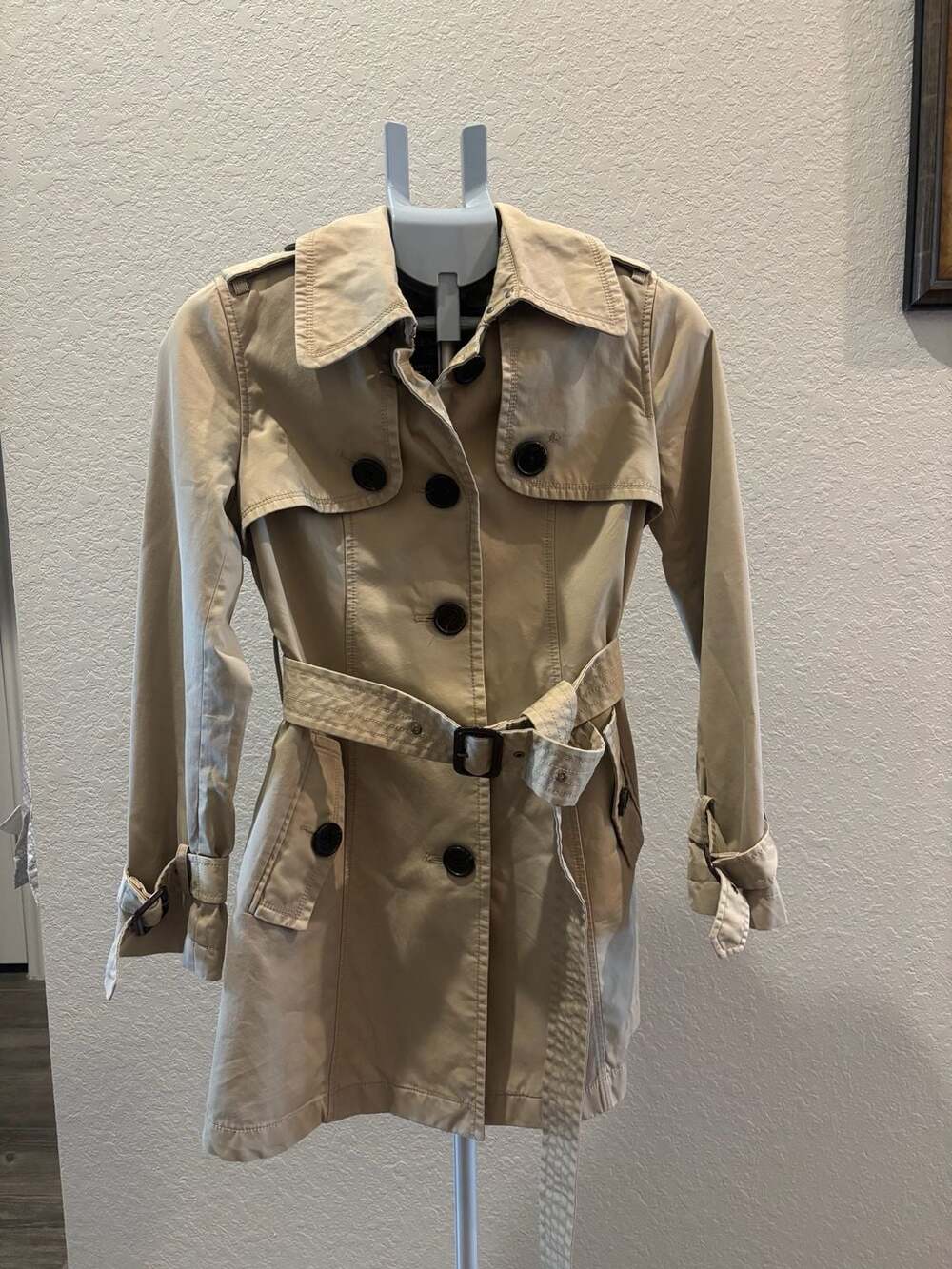 Teenie Weenie Gold Bear Premium Women's Beige Trench Coat